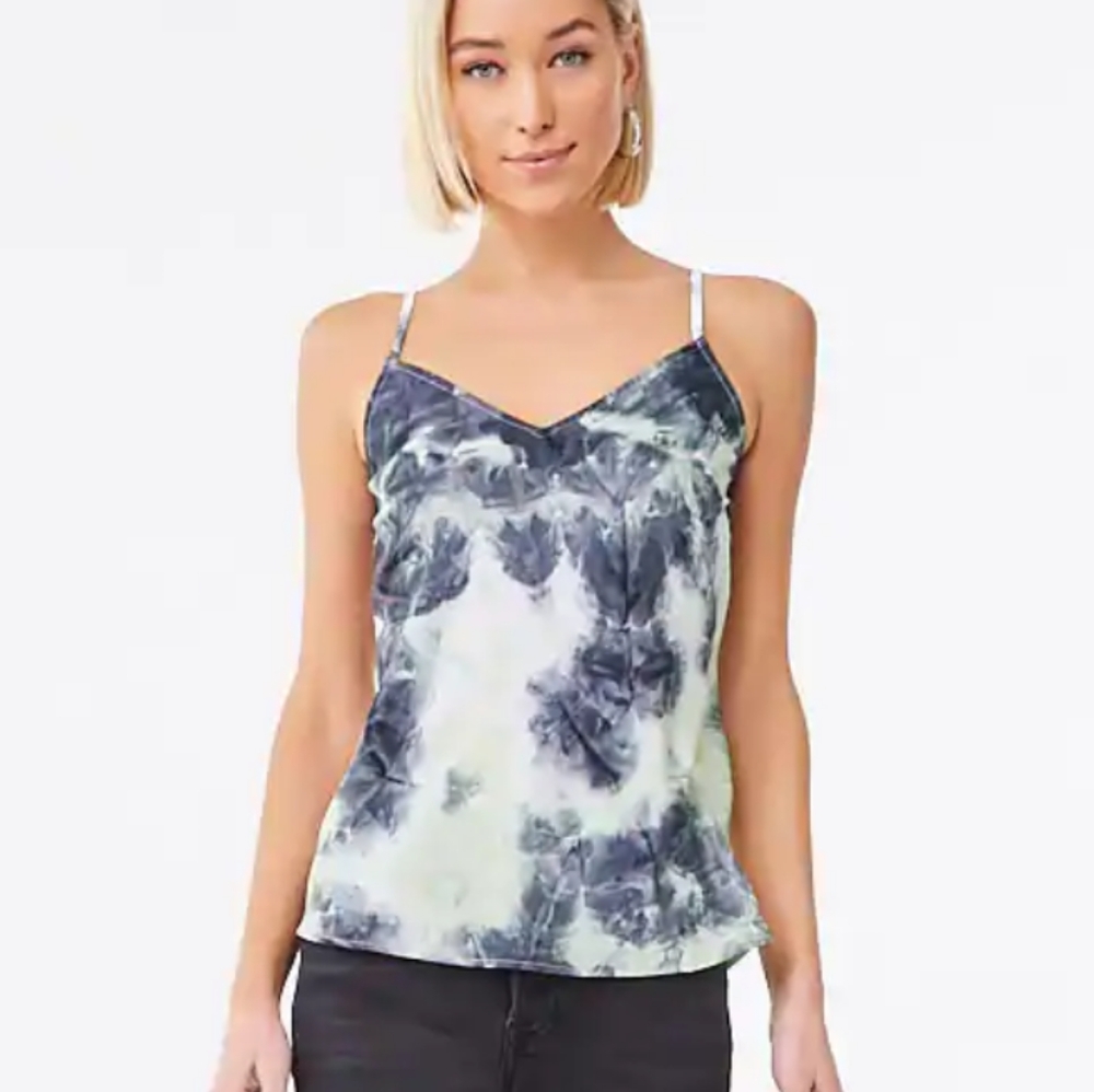 NEW Navy and green tie Dye Cami Tank Top
